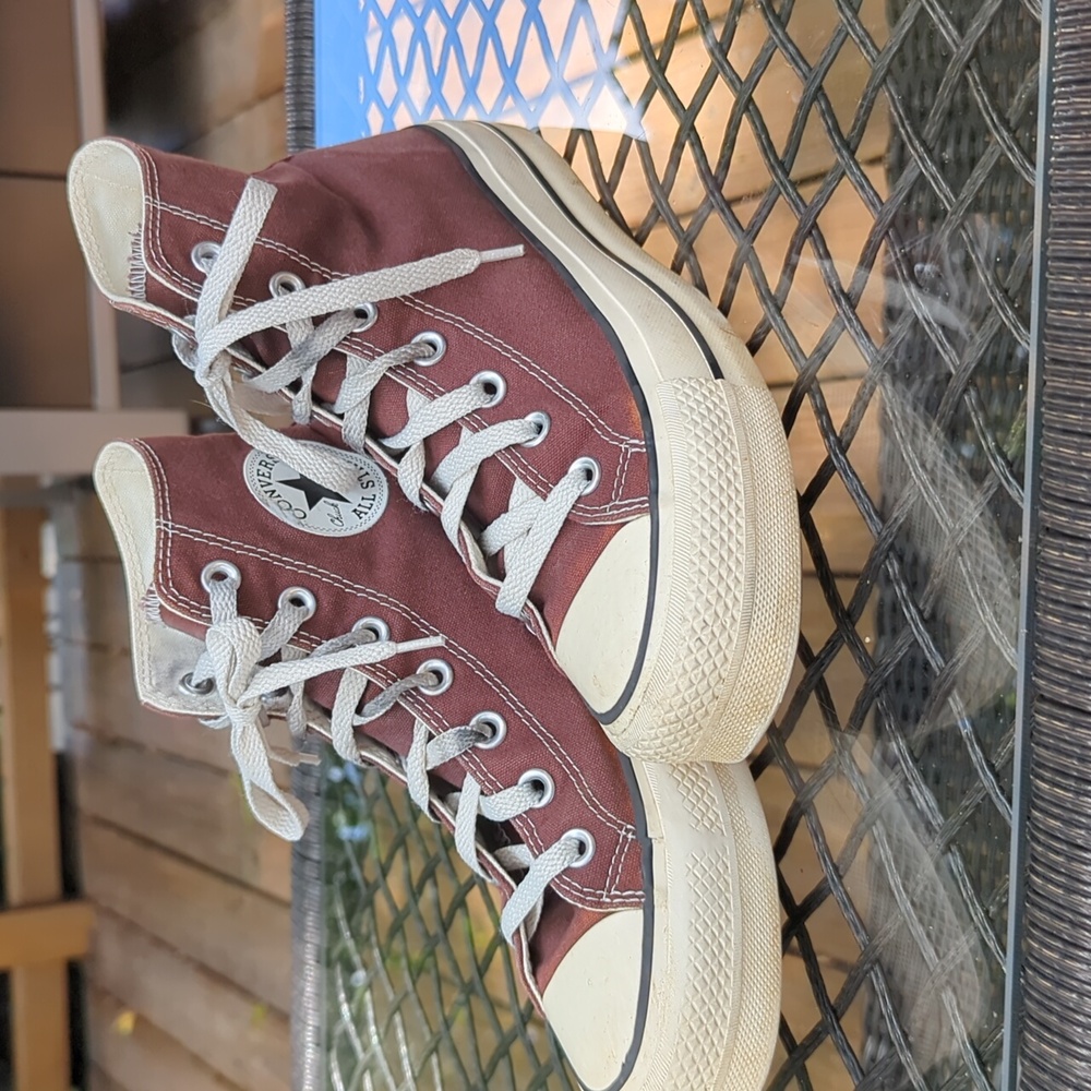 Brown High Top Converse